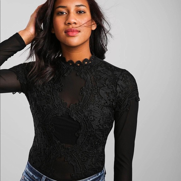 Blashe Embroidered Lace Bodysuit - Picture 2 of 15
